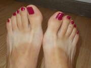 Photos de pieds : pieds roses