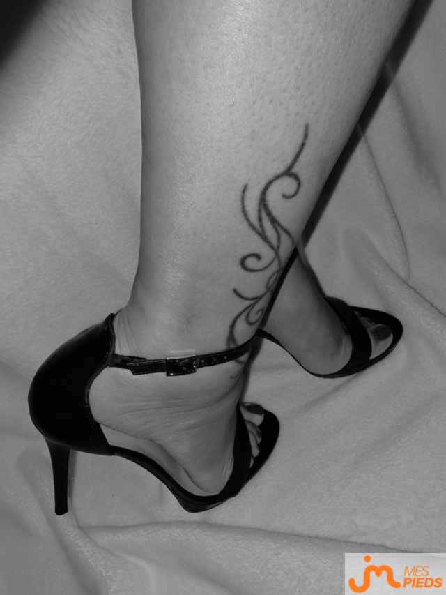 Photos de pieds : Noir et blanc